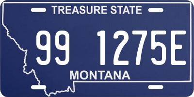 MT license plate 991275E