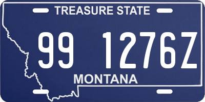 MT license plate 991276Z