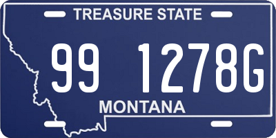 MT license plate 991278G