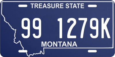 MT license plate 991279K