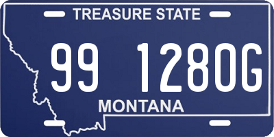 MT license plate 991280G