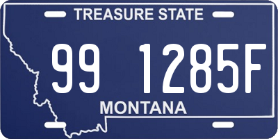 MT license plate 991285F