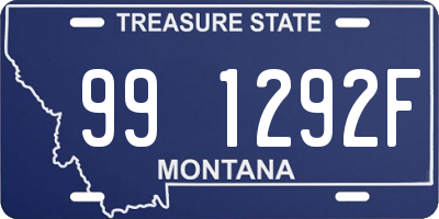 MT license plate 991292F