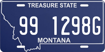 MT license plate 991298G