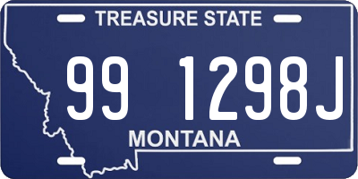 MT license plate 991298J