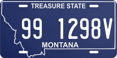 MT license plate 991298V