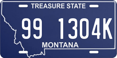 MT license plate 991304K