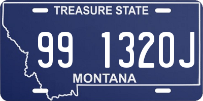 MT license plate 991320J