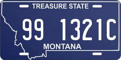 MT license plate 991321C