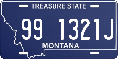 MT license plate 991321J