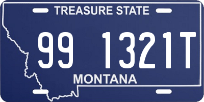 MT license plate 991321T