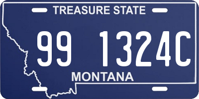 MT license plate 991324C