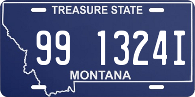 MT license plate 991324I