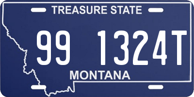 MT license plate 991324T