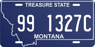 MT license plate 991327C