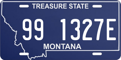 MT license plate 991327E