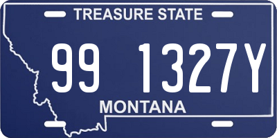 MT license plate 991327Y