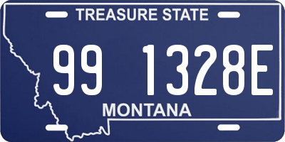 MT license plate 991328E