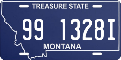 MT license plate 991328I