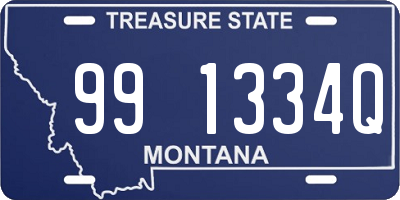 MT license plate 991334Q