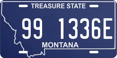 MT license plate 991336E