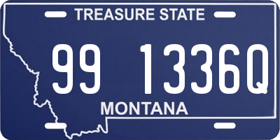 MT license plate 991336Q