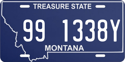 MT license plate 991338Y