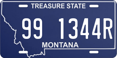 MT license plate 991344R