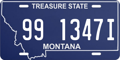 MT license plate 991347I