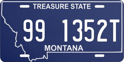 MT license plate 991352T