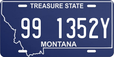 MT license plate 991352Y