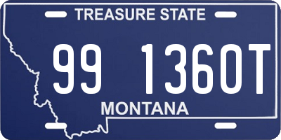 MT license plate 991360T