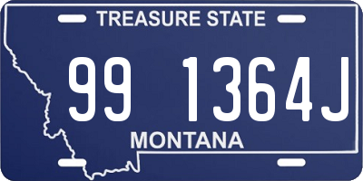 MT license plate 991364J