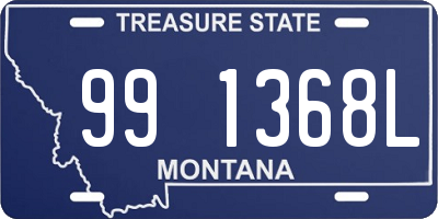 MT license plate 991368L