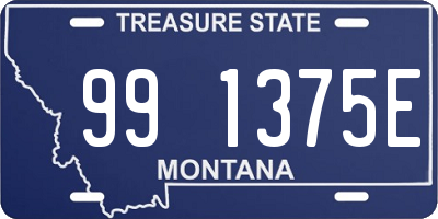 MT license plate 991375E