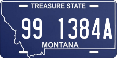 MT license plate 991384A