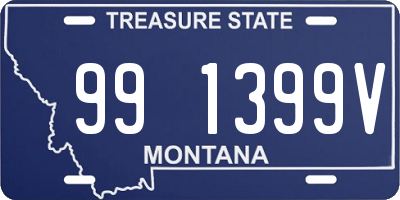 MT license plate 991399V