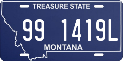 MT license plate 991419L