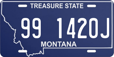 MT license plate 991420J