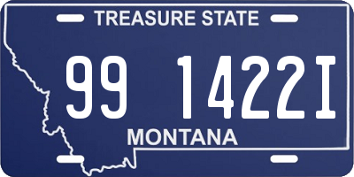 MT license plate 991422I