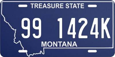 MT license plate 991424K