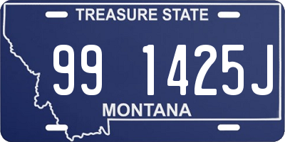 MT license plate 991425J