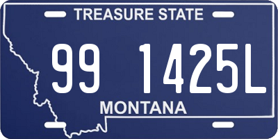 MT license plate 991425L