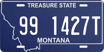 MT license plate 991427T