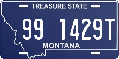 MT license plate 991429T