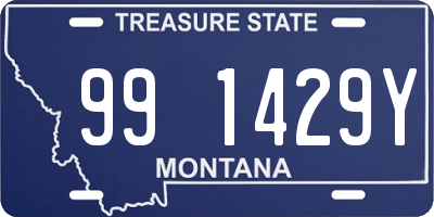 MT license plate 991429Y