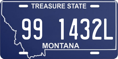 MT license plate 991432L