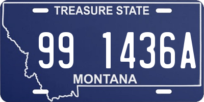 MT license plate 991436A