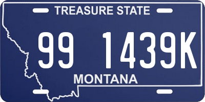 MT license plate 991439K