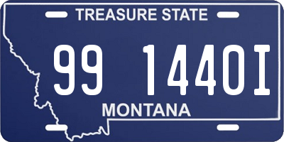 MT license plate 991440I